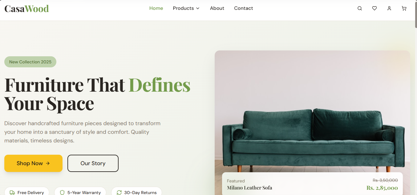 Casawood — Luxury E-Commerce Platform